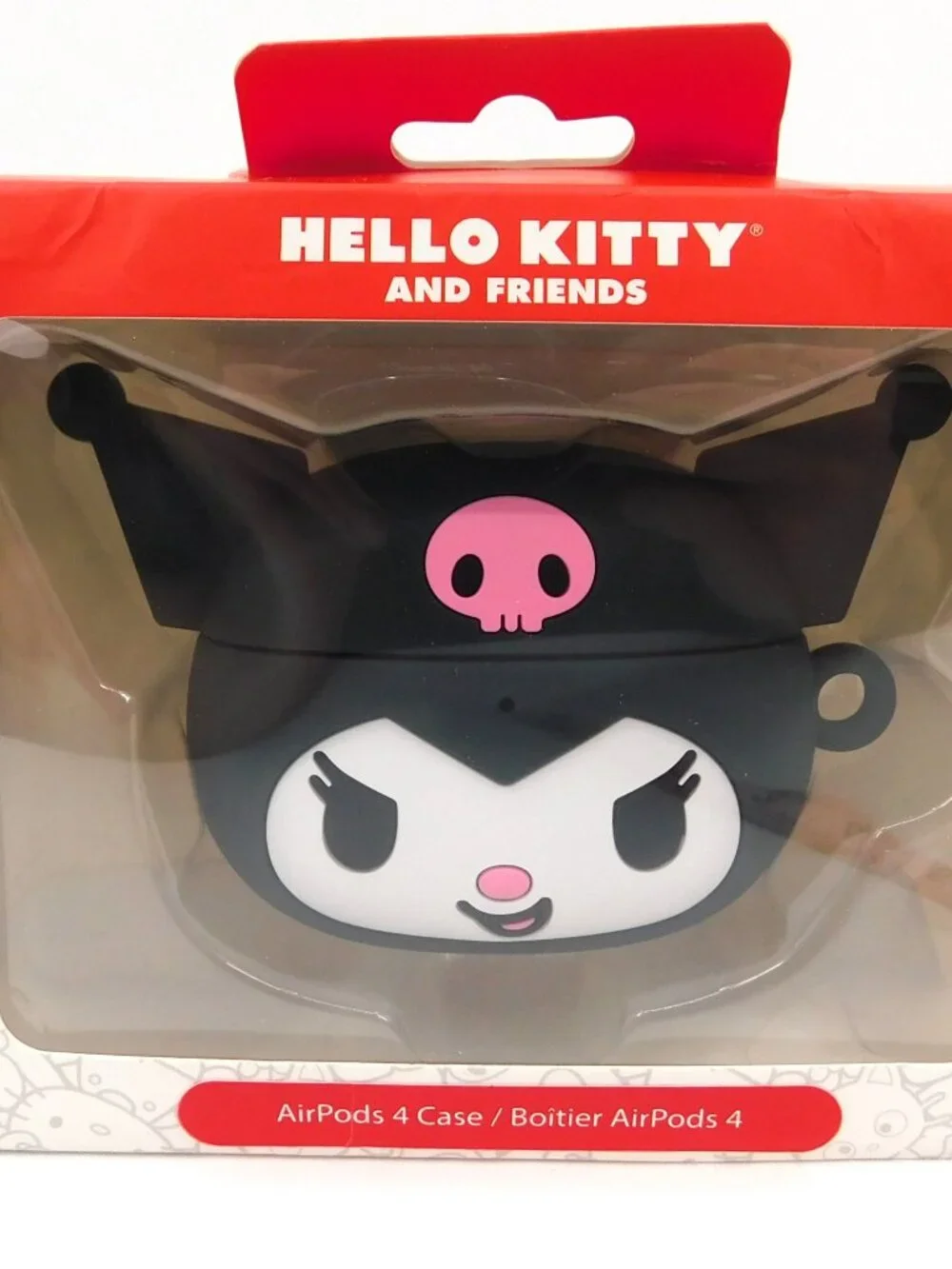 Sanrio Hello Kitty Kuromi Black Pink Wireless Earbud Case Silicone Airpod 4 NEW